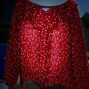 New red ladies blouse